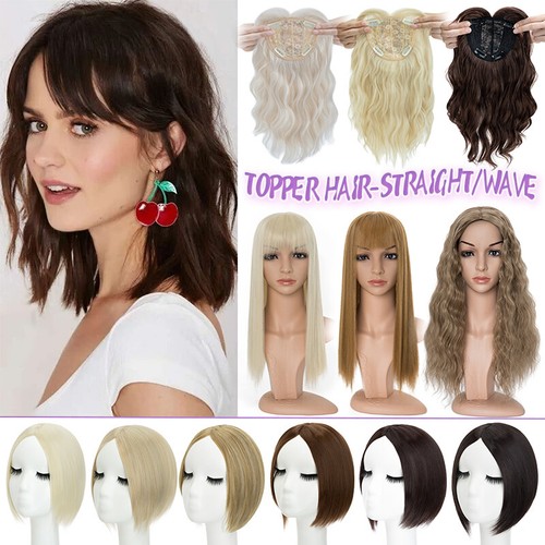 Straight top toupee hair - straight,