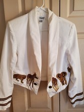 Privata White Cropped Jacket
