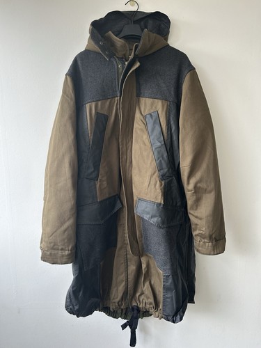 Parka patchwork lana - , zara