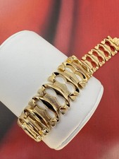 BRACCIALE Bracelet TAPPETO vintage anni 60 solid GOLD vero  ORO 750°/°°°gr 27,7