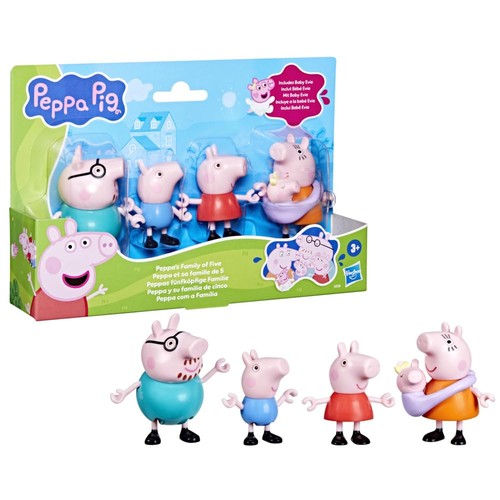 Peppa pig famiglia cinque - pig,, da