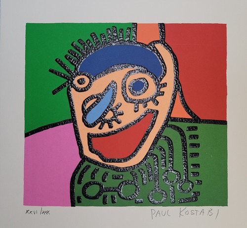 Paul kostabi serigrafia - kostabi,