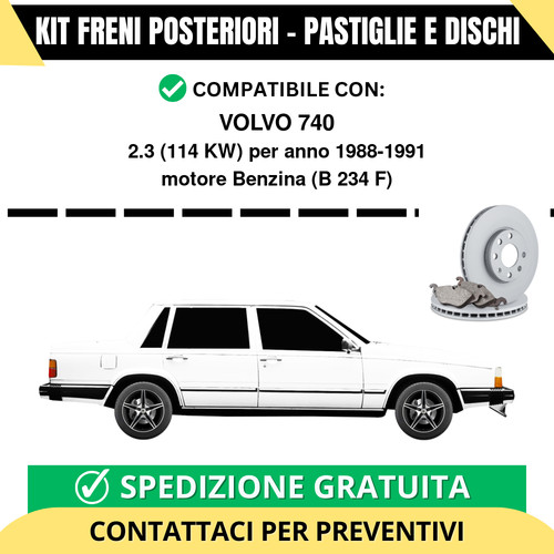 Kit freni posteriori - kit, 740