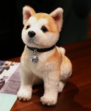 NUOVO cane seduto Akita 10 pollici peluche giocattoli bambola bambini regali