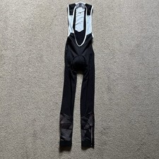 Collant bavaglino ciclismo taglia M termico lungo B’Twin Decathlon nero bianco uomo invernale