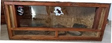 Teca - Terrario per Rettili in Legno Porte in Vetro e Pannelli a Rete 100 x40x40