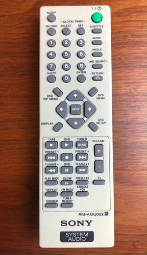 Sony amu002 remote control - sony,