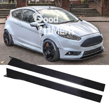 Minigonne laterali nere lucide labbro laterale splitter minigonne laterali per Ford Fiesta