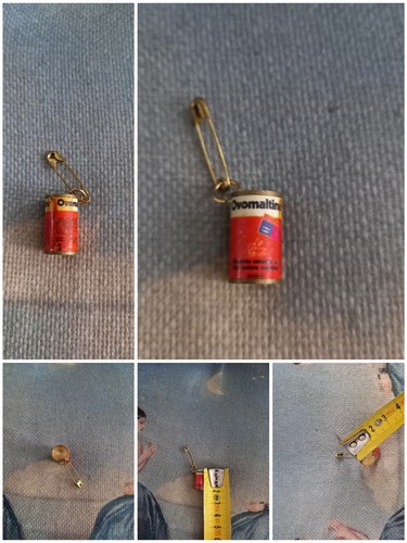 Vintage mini ciondolo spilla - mini,