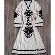 Maxi abito Fame bianco e nero