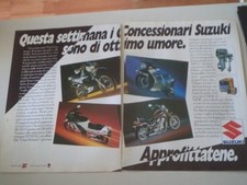 advertising Pubblicità 1987 MOTO SUZUKI RG GAMMA 500/DR 600 DJEBEL/VS 750 GL