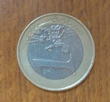 MONETA RARA DA COLLEZIONE CIRCOLATA - 1 EURO - 2008 ΚΥΠΡΟΣ KIBRIS CIPRO 