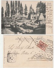 FIESOLE - FIRENZE - AVANZI DEL TEATRO ROMANO - VIAGG. 1905 -17895-