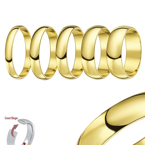 9ct oro giallo - giallo, fede