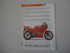 advertising Pubblicità 1989 MOTO HONDA VFR 750 F