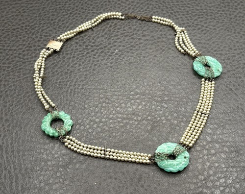 Collana ciambella vetro