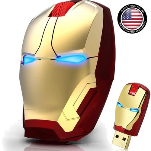Mouse wireless iron man design - mouse,