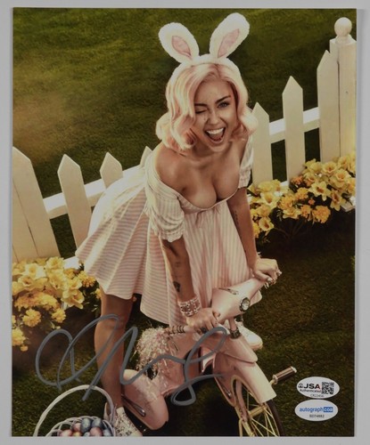 Autografo firmato miley cyrus - autografo,