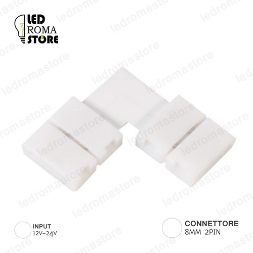 Connettore angolo 8mm - connettore,