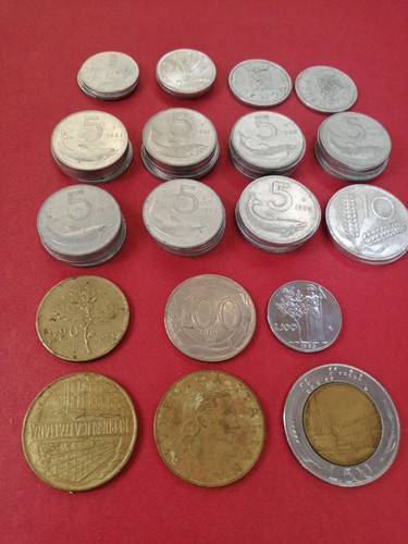 Lotto monete italiane - lotto, lire