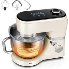 Impastatrice con Supporto Alimentare 6 Qt con Fermentazione, Preset One-Touch Impastatrice Elettrica
