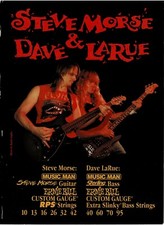 Pubblicità stampa Ernie Ball / MUSIC MAN - STEVE MORSE / DAVE LARUE - 1994