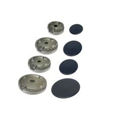 Kit 4 bruciatori +piattelli