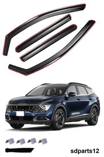 Kit deflettori aria nero - deflettori,