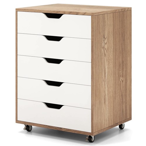 Costway drawer chest - chest, rolling