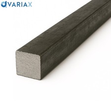 BARRA QUADRA IN FERRO GREZZO 8X8 MM E 10X10 MM IN 2 BARRE LUNGHEZZA 3 METRI