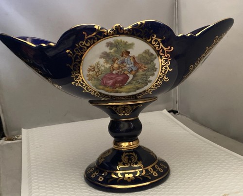 Porcellana blu cobalto limoges - porcellana,