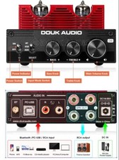 Douk Audio G6 Amplificatore Hi-Fi Stereo BT. + Valvole 5654W / 6K4