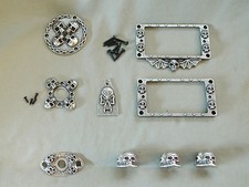 9 RICAMBI CHITARRA TESCHIO PER ESP LTD EC 100 256 50 MANOPOLE, ANELLI, COVER JACK E ALTRO!