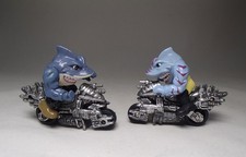 Mattel Hot Wheels Crash & Smash Street Sharks 1995 RIPSTER STREEX figure biciclette 