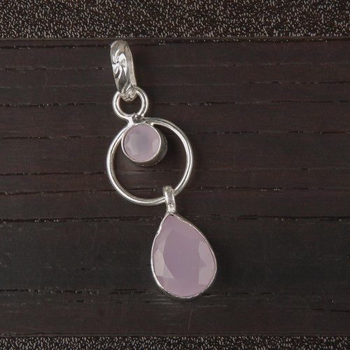 Perla calcedonio rosa naturale - perla,