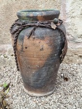 Vaso terracotta artigianale 30cm rustico vintage decor giardino casa vase shabby