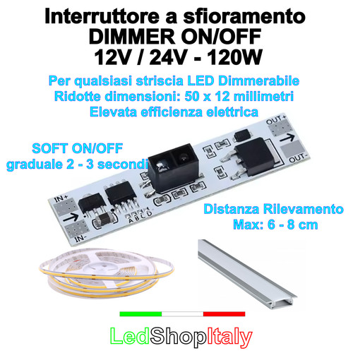 Interruttore sfioramento - interruttore,