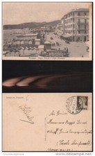 846) VARAZZE BAGNI VITTORIA E CAFFE MIRAMARE VIAGGIATA 1937