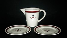 GIO PONTI PER GINORI SAN CRISIOFORO SETVERSATOIO E 2 PIATTI  MODELLO NOVECENTO