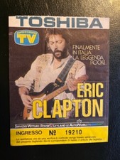 ERIC CLAPTON GENOVA PALASPORT 03.05.83 ORIGINAL TICKET STUB BIGLIETTO