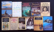 Lotto 11 libri ROMANZI in LINGUA INGLESE [Koontz Palahniuk Cornwell Steinbeck..]