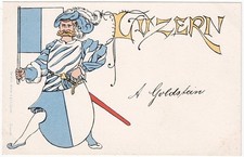 alte Litho-Ak Kanton LUZERN