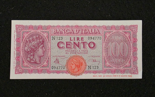 Banconota italia luogotenenza - italia,