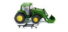 WIKING 039338 Scala HO Trattore John Deere 6920S con pala frontale