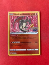 CHARIZARD LUCENTE REVERSE POKEMON GO CARTA POKEMON ITA RARA MINT