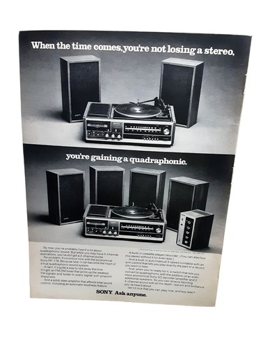 Sony quadraphonic stereo 1973 - quadraphonic,