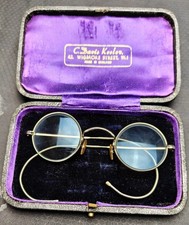 Rari e Antichi Occhiali  HADLEY con Custodia - Inizio '900