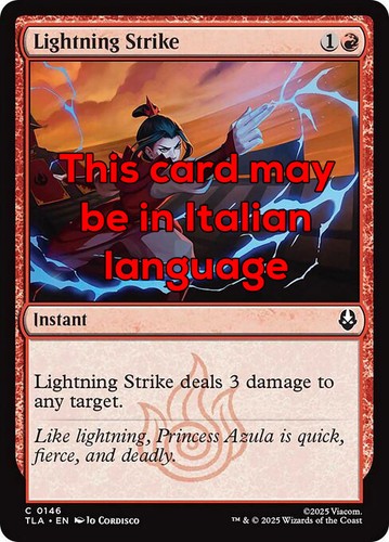 Mtg lightning strike foil - mtg,