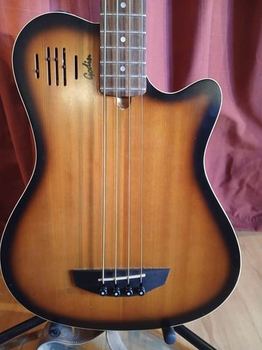 Basso godin cognac burst - basso,