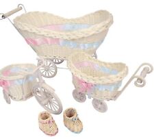 Mini Pram cesti e bomboniere per bambini! Passeggino doccia cerotto artigianato vintage